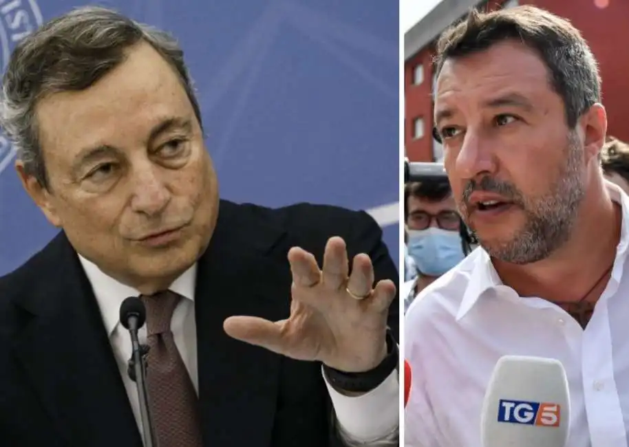 mario draghi matteo salvini