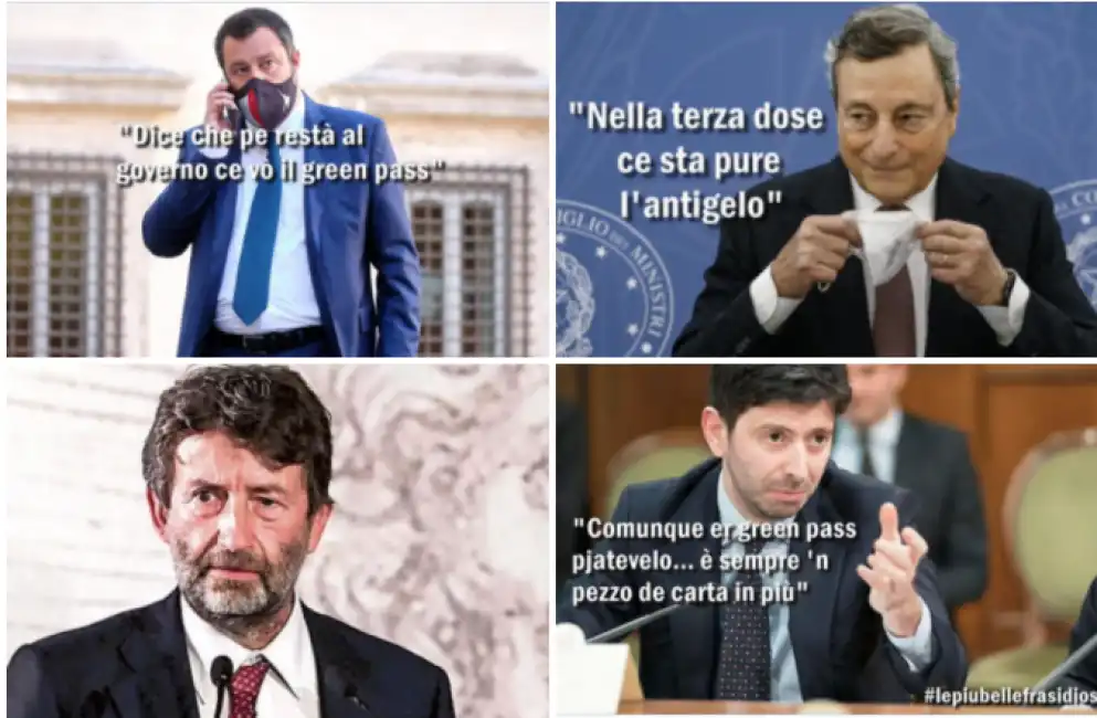 salvini draghi franceschini