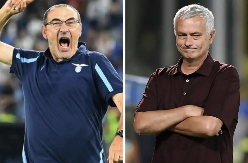 sarri mourinho derby lazio roma