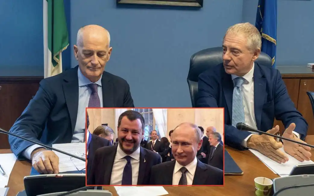 adolfo urso franco gabrielli vladimir putin matteo salvini 