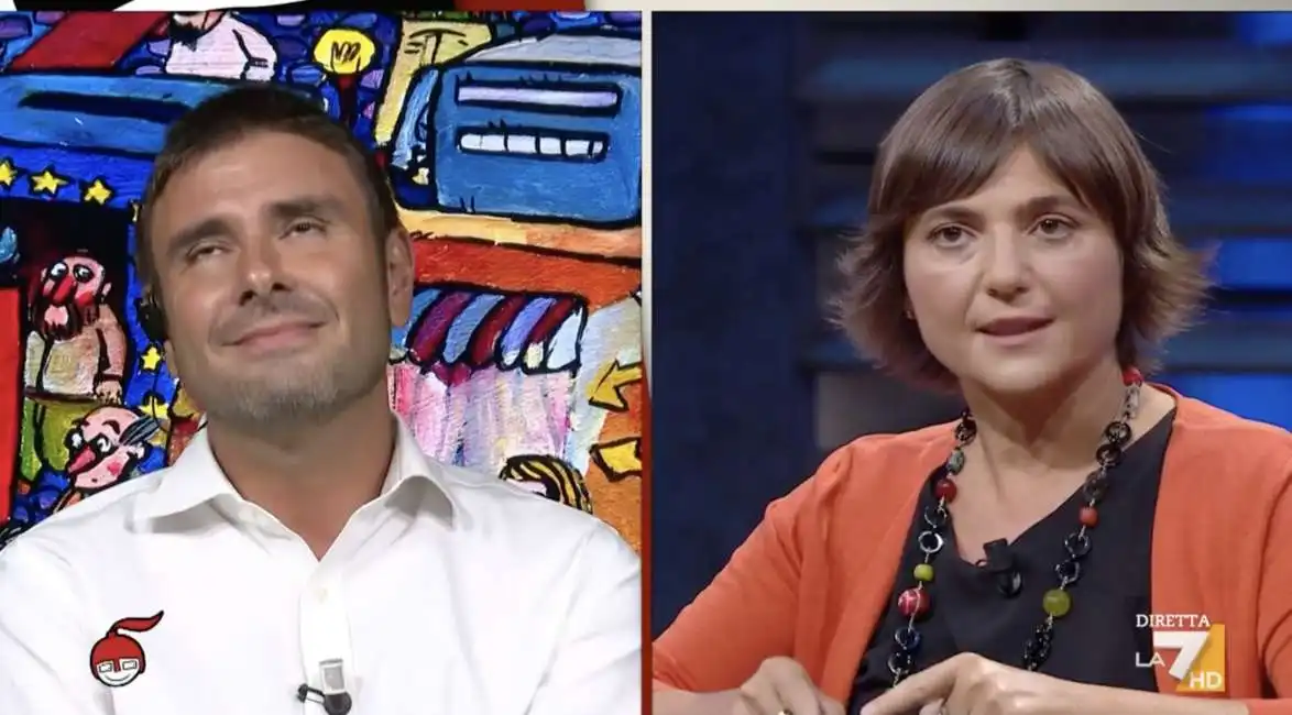 alessandro di battista vs debora serracchiani a dimartedi - 3