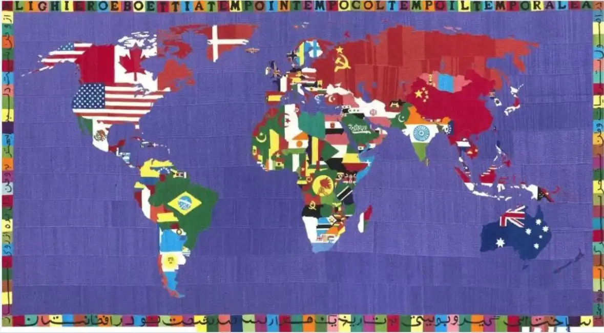 alighiero boetti mappa 1989-91 