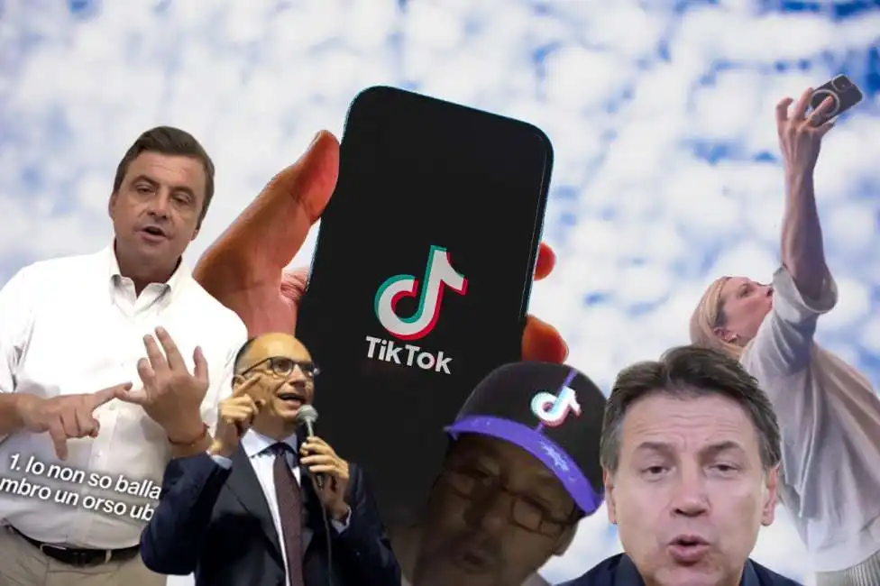 calenda letta salvini conte meloni su tik tok