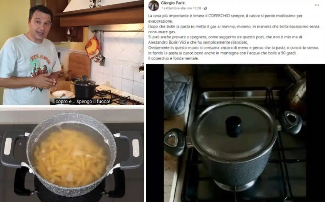 cottura pasta a fuoco spento dario bressanini giorgio parisi 