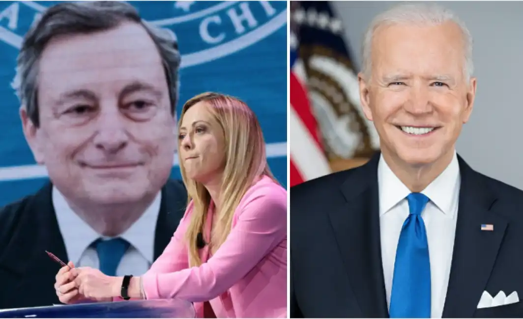 draghi meloni biden