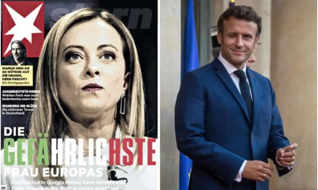 giorgia meloni emmanuel macron stern