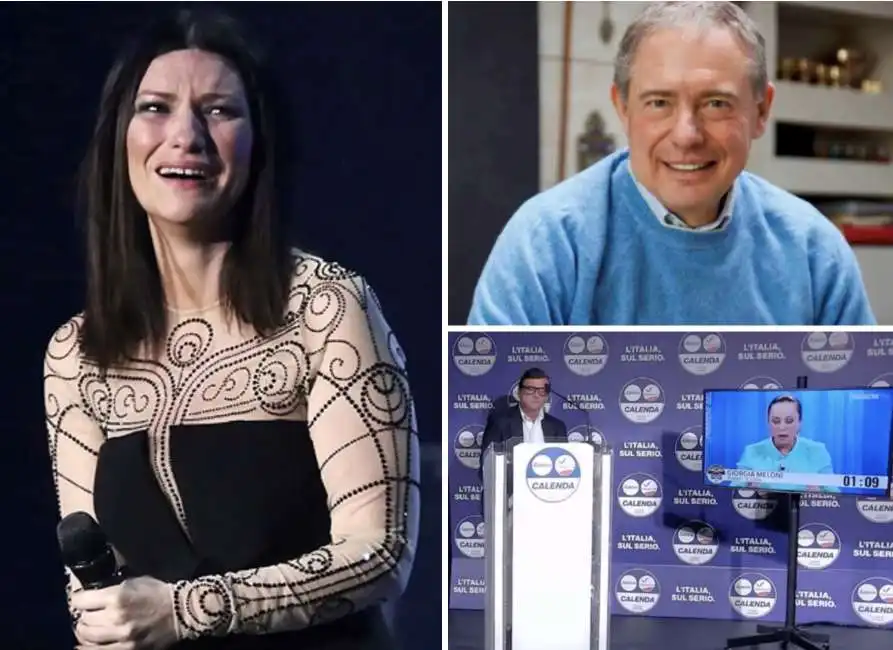 laura pausini adolfo urso carlo calenda 