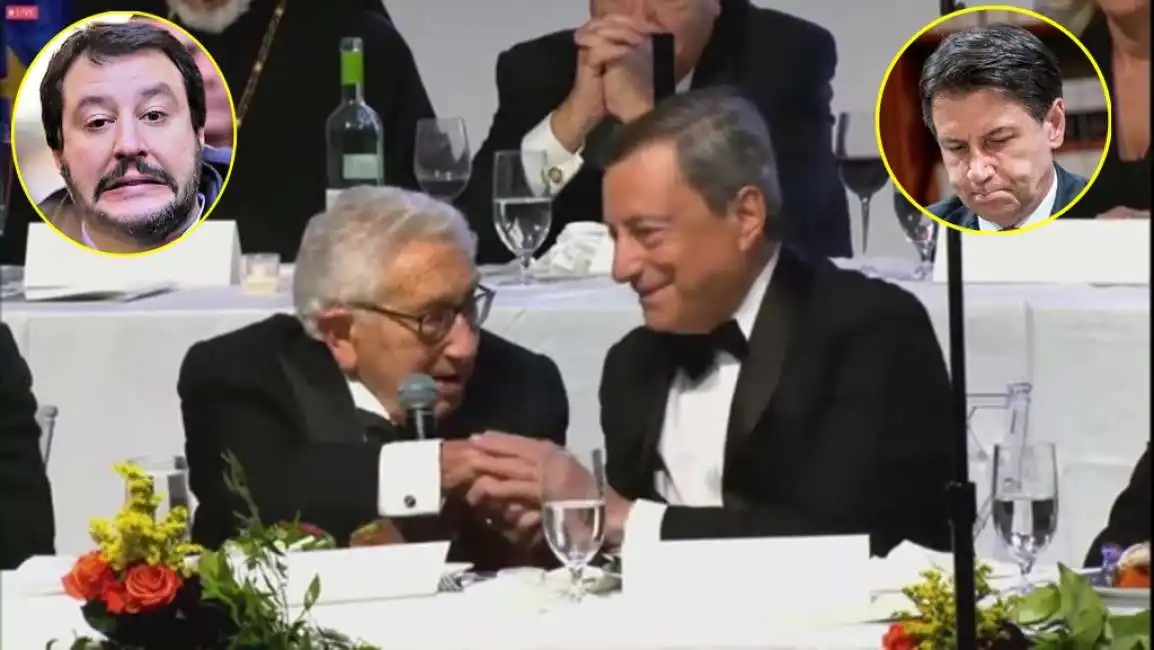 mario draghi henry kissinger giuseppe conte matteo salvini