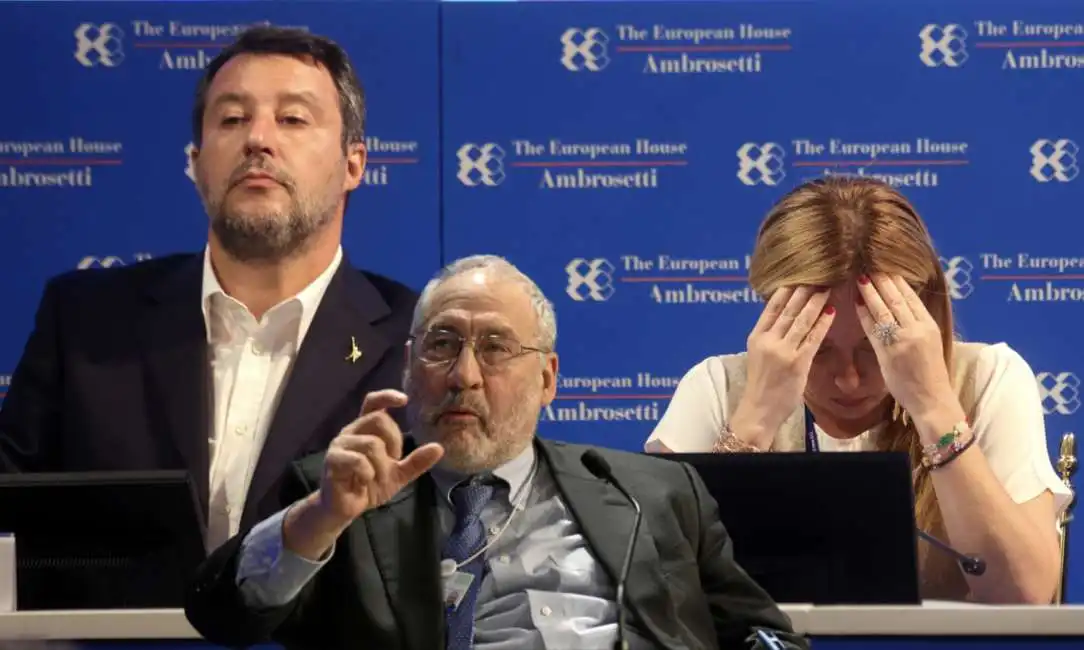 matteo salvini joseph stiglitz giorgia meloni