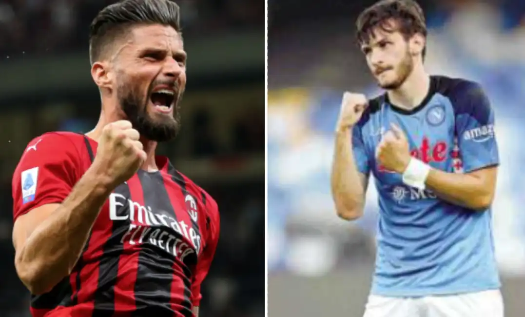 milan napoli giroud kvara