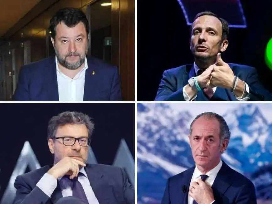 salvini fedriga giorgetti e zaia