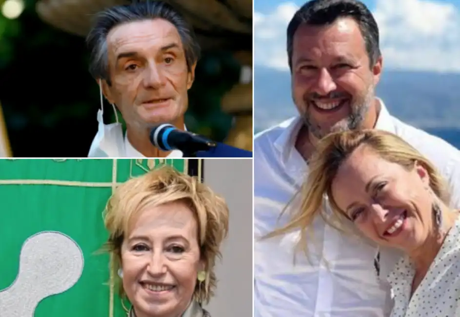 salvini meloni fontana moratti