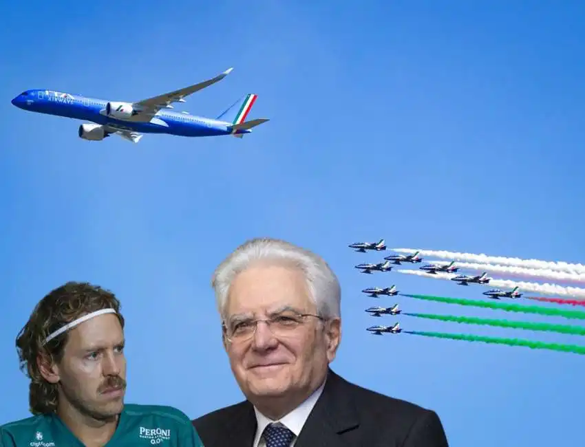 sebastian vettel sergio mattarella frecce tricolori