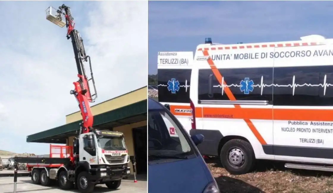 autogru incidente corato bari