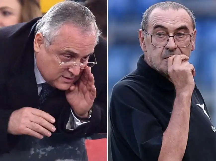 claudio lotito maurizio sarri 