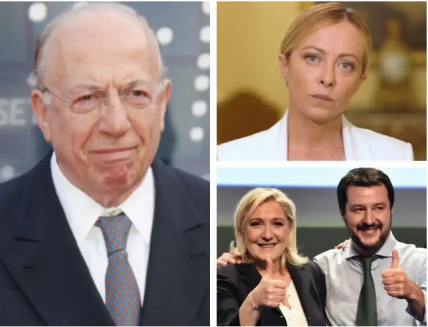 confalonieri meloni salvini le pen