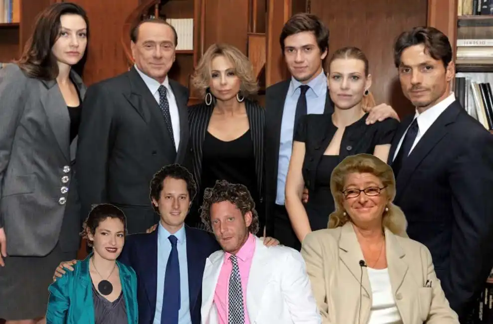 elkann margherita agnelli john ginevra lapo silvio berlusconi pier marina eleonora luigi 