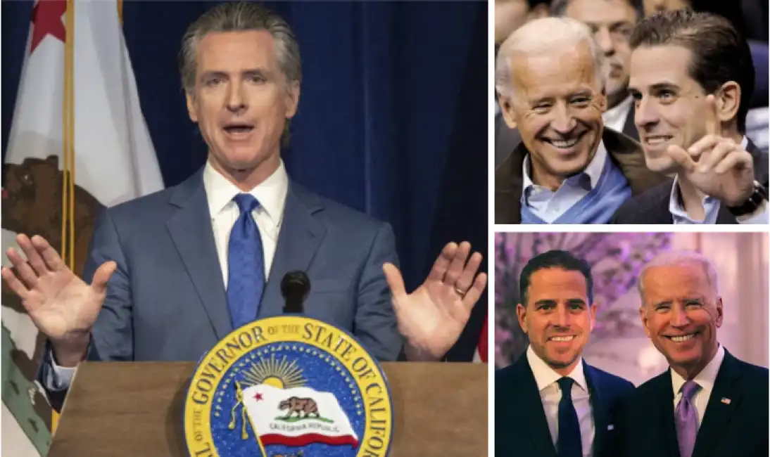 gavin newsom joe hunter biden