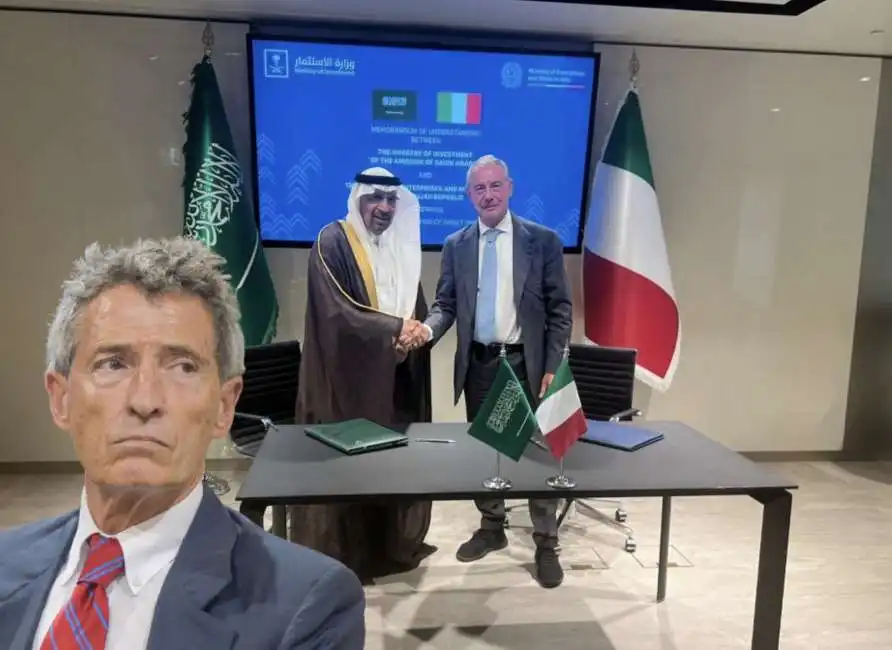 khalid al falih - adolfo urso stefano stefanini arabia saudita 