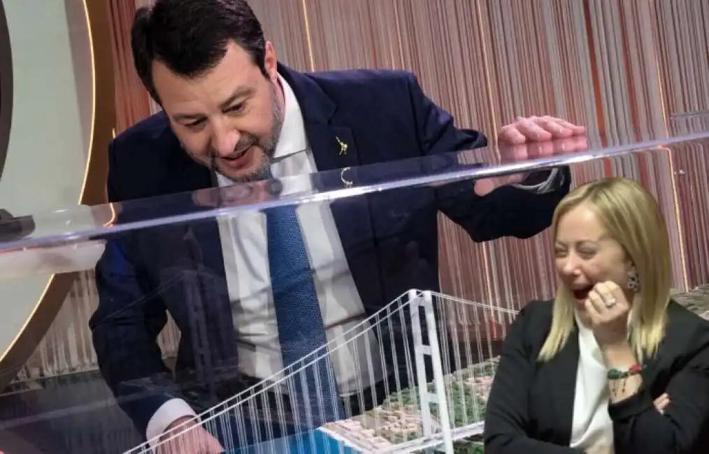 ponte sullo stretto matteo salvini giorgia meloni