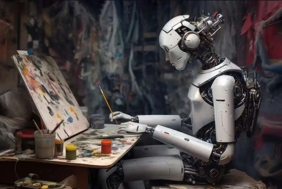 robot arte artista 