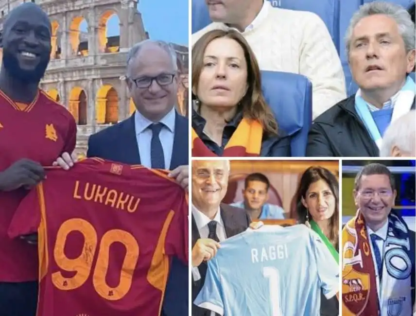 romelu lukaku, roberto gualtieri, francesco rutelli, barbara palombelli virginia raggi, ignazio marino