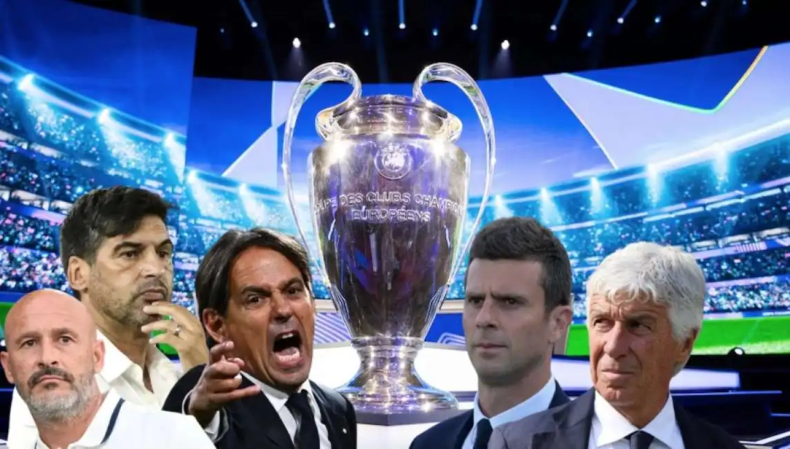 champions league 2024 fonseca italiano inzaghi gasperini motta 