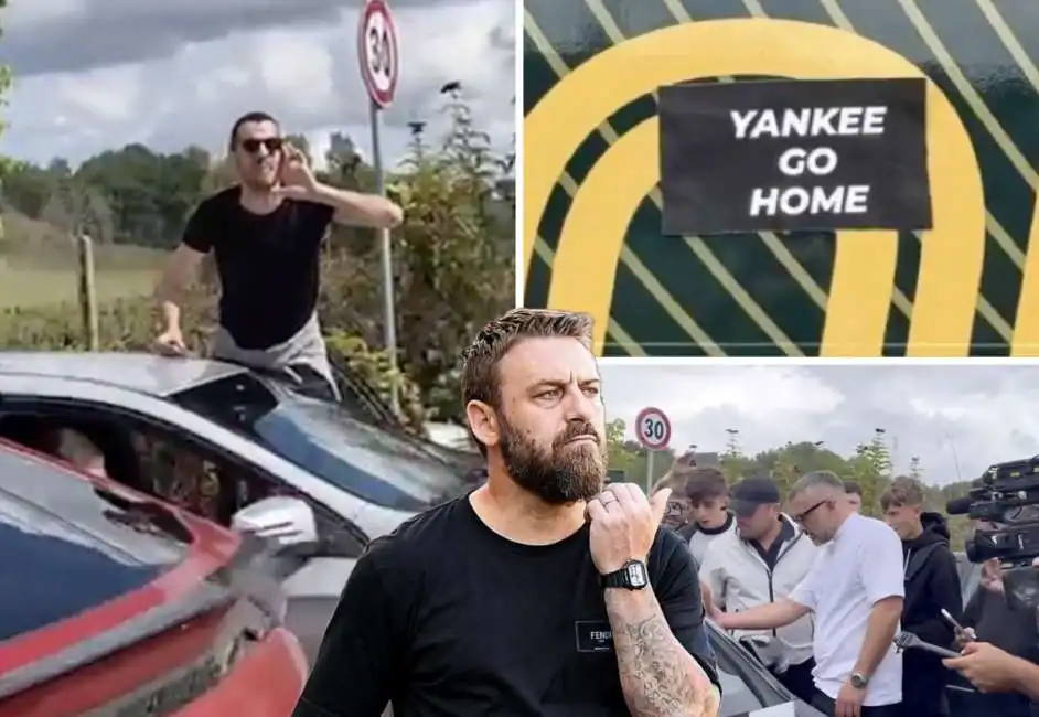 daniele de rossi tifosi della roma protestano