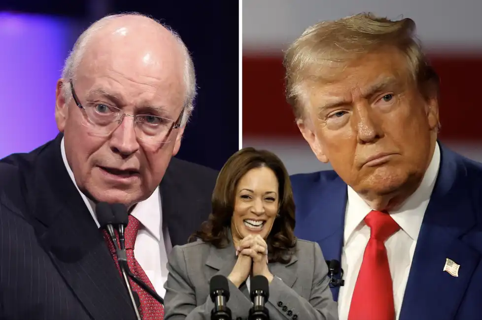 dick cheney donald trump kamala harris