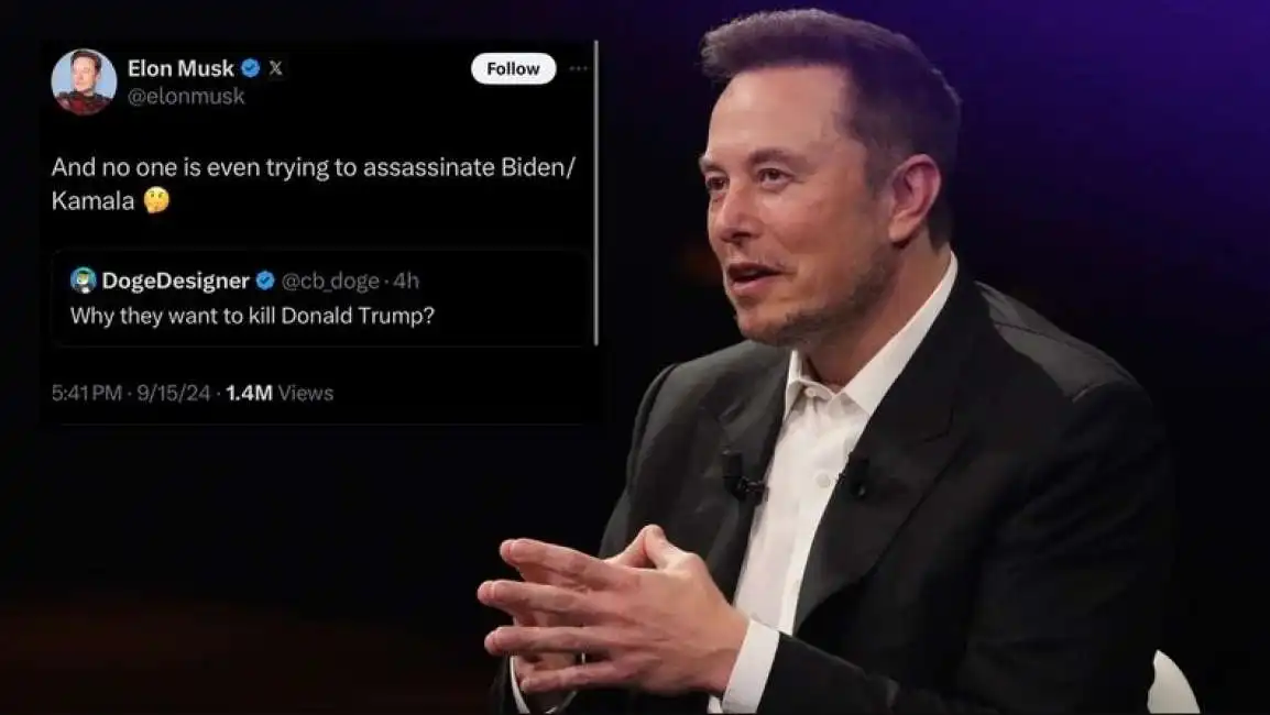 elon musk post kamala harris joe biden 