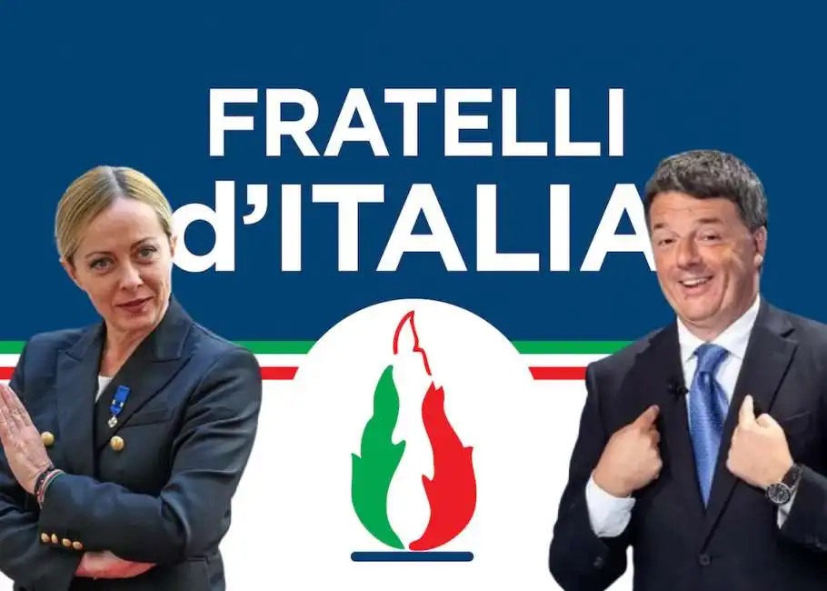 giorgia meloni fratelli d'italia fdi ditalia d italia matteo renzi 