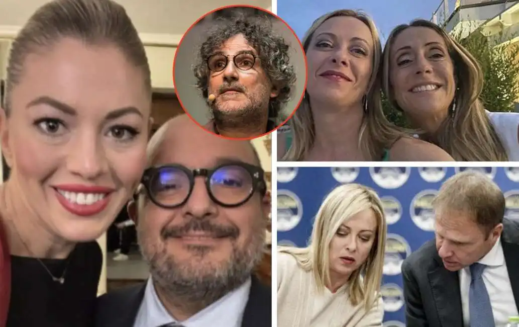 giorgia meloni makkox marco dambrosio arianna francesco lollobrigida maria rosaria boccia gennaro sangiuliano