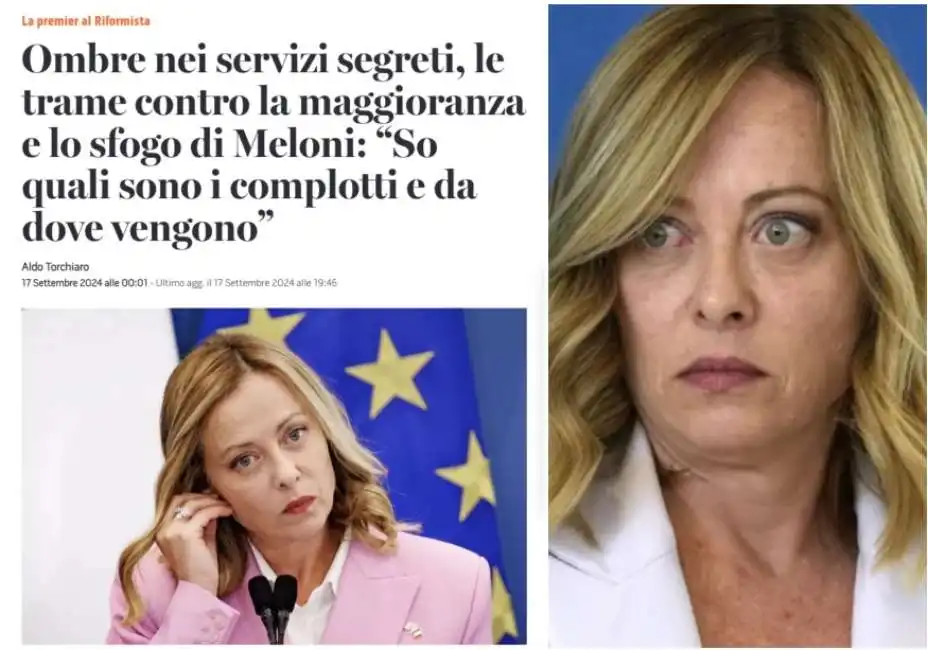  giorgia meloni riformista complotti