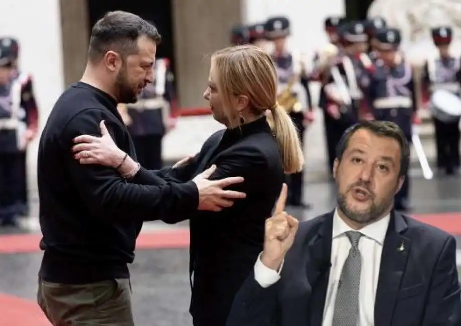 giorgia meloni volodymyr zelensky matteo salvini