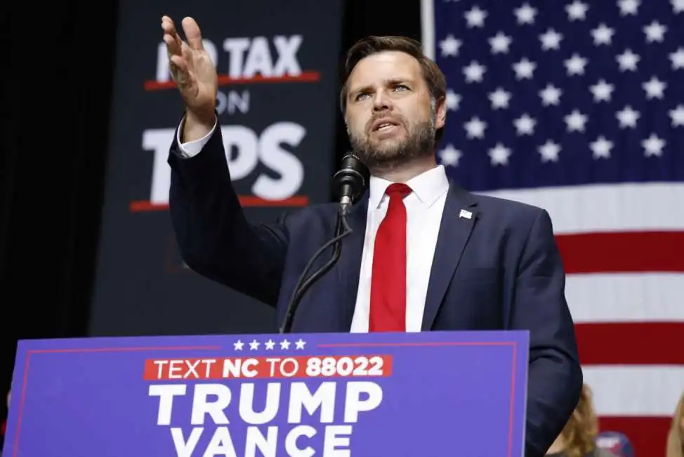 jd vance in campagna elettorale a charlotte, north carolina - foto lapresse