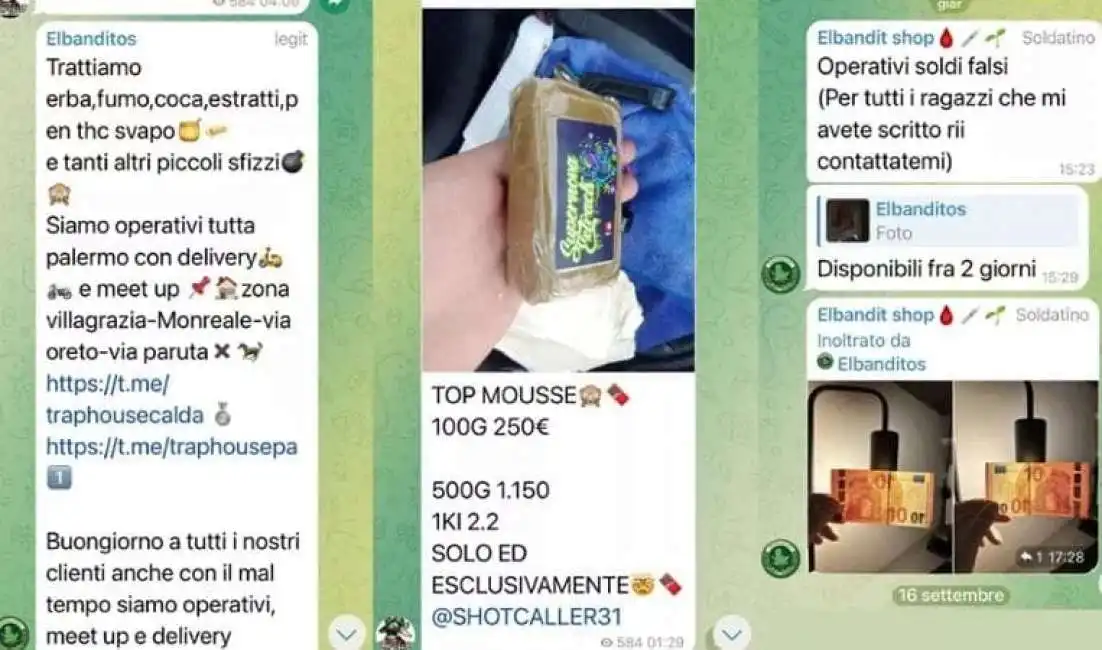 spacciatori su telegram a palermo