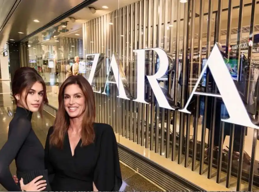 zara cindy crawford e kaia gerber 