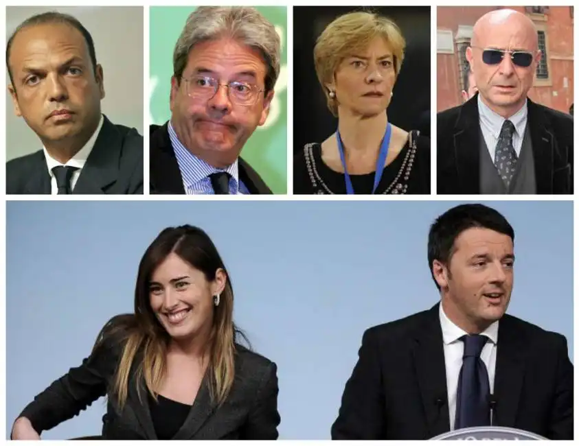 boschi renzi pinotti alfano gentiloni minniti