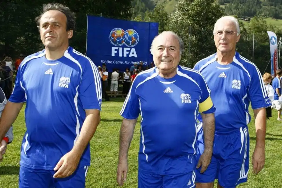 platini blatter beckenbauer 