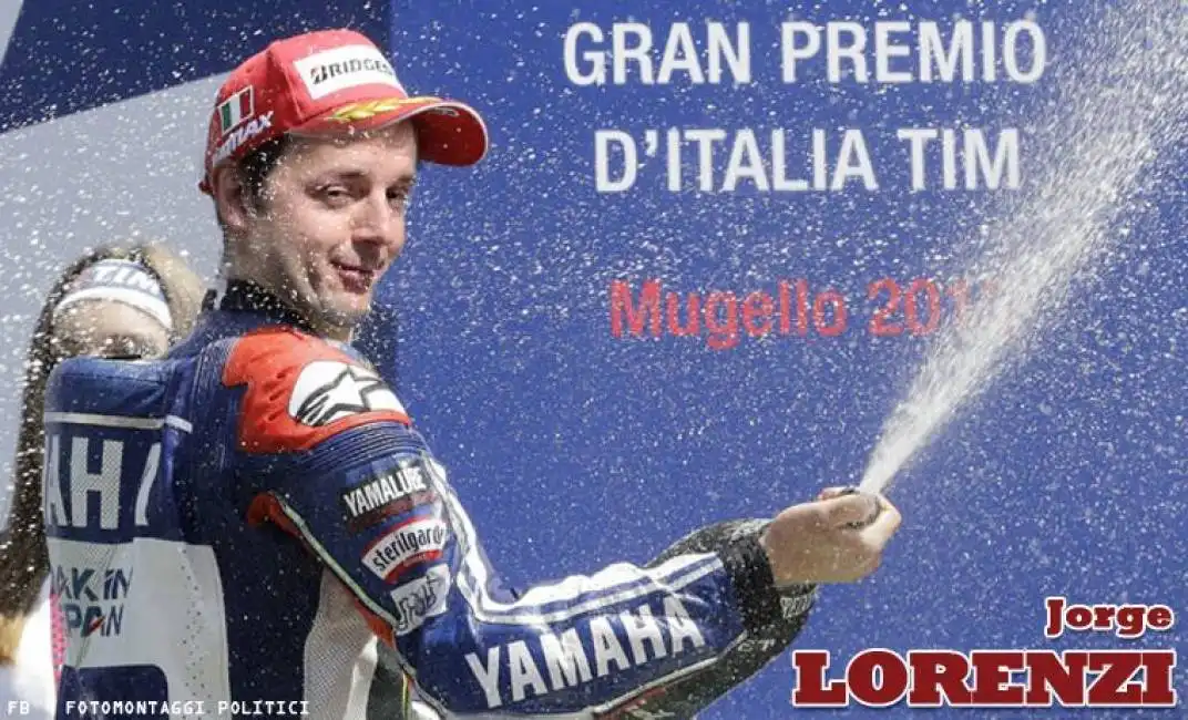 renzi come valentino rossi