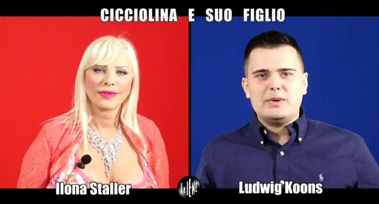 cicciolina e il figlio ludwig koons