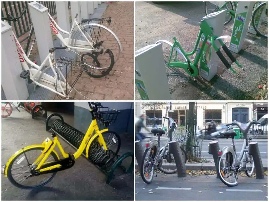 bike sharing vandalizzato