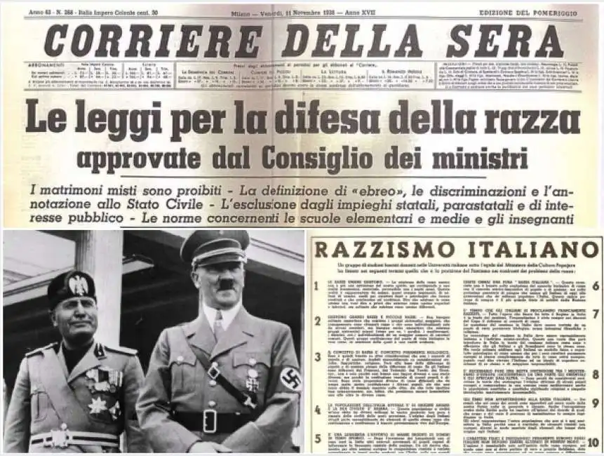 fascismo questione ebraica mussolini hitler