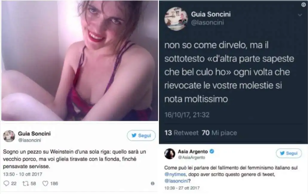 guia soncini asia argento weinstein