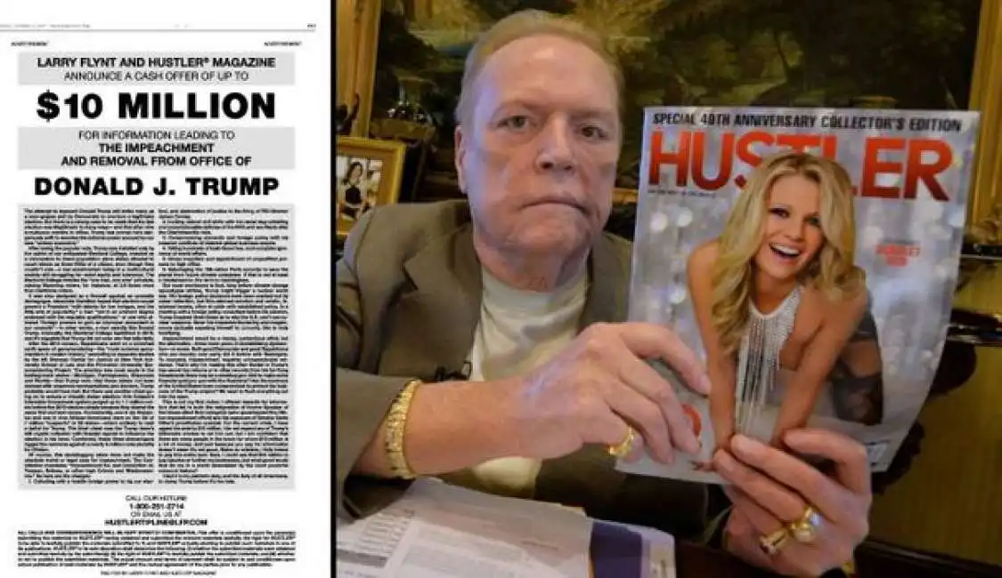 larry flynt mette una taglia su donald trump