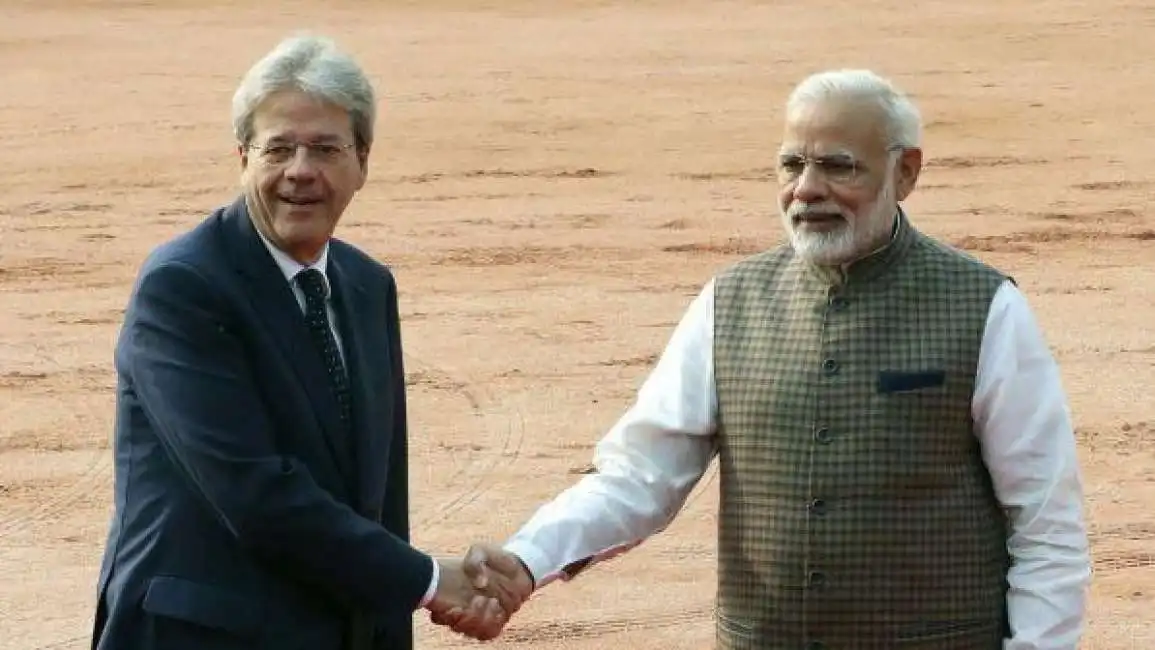 paolo gentiloni narendra modi