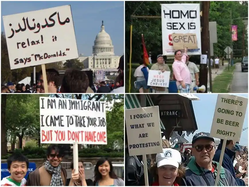 proteste divertenti