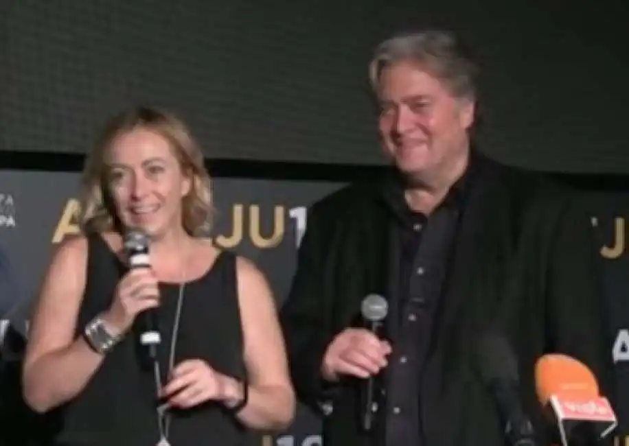 giorgia meloni e steve bannon