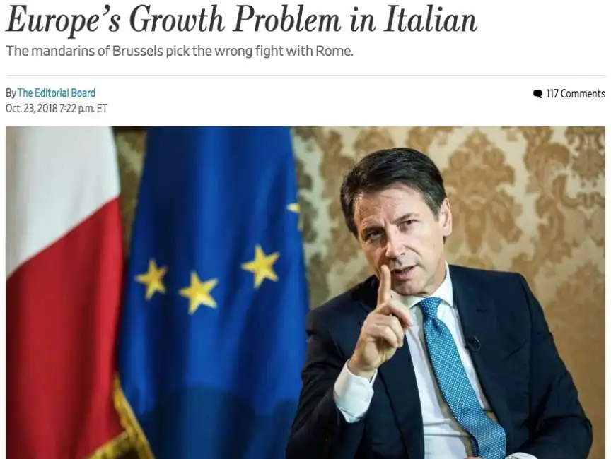 wall street journal governo italiano