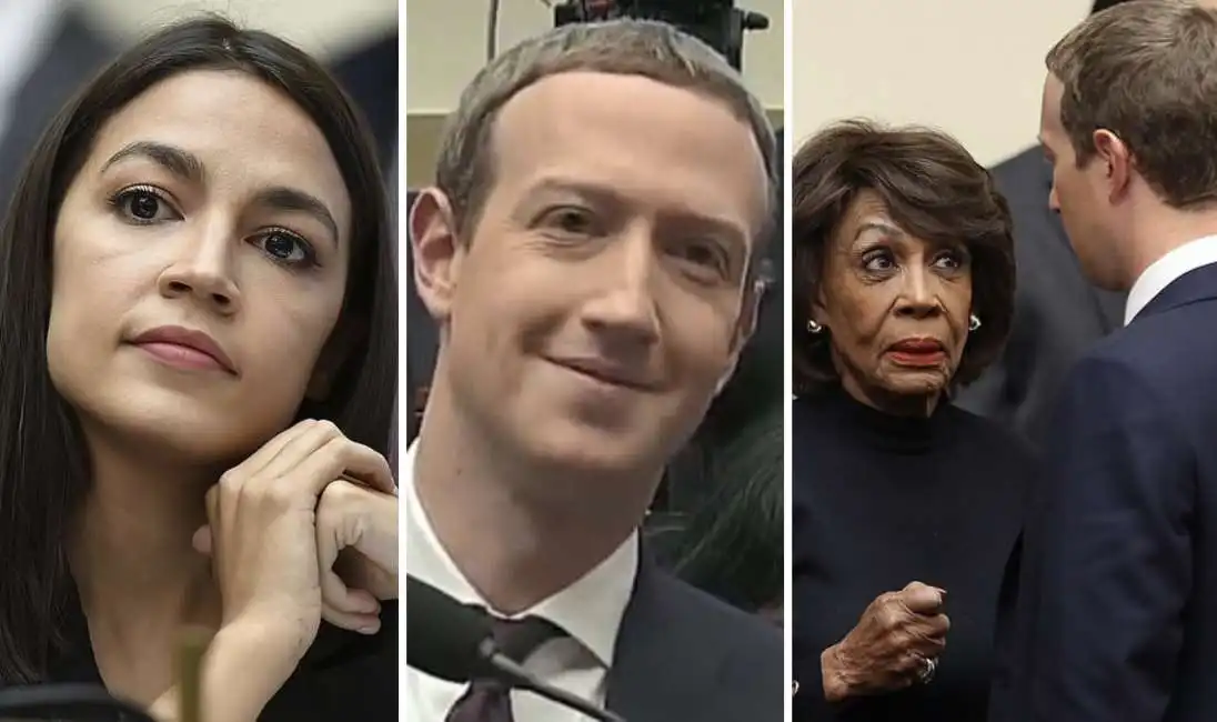 alexandria ocasio cortez mark zuckerberg maxine waters